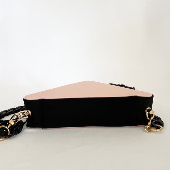 PRADA Beauty Novelty Triangle Makeup Cosmetic Pouch Pink Crossbody Bag - Picture 7 of 13